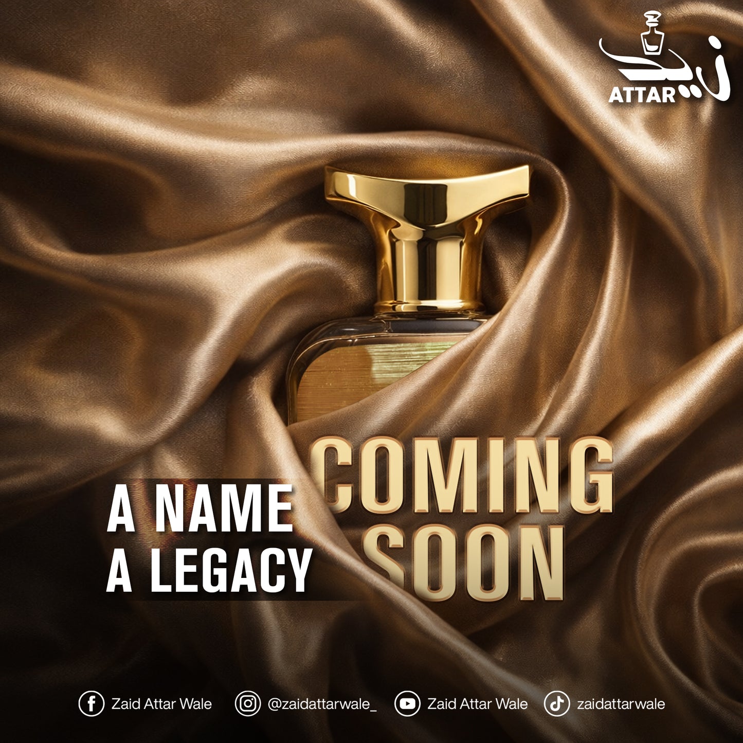 A Name. A Legacy. – Coming Soon | Premium Perfume by Zaid Attar Wale