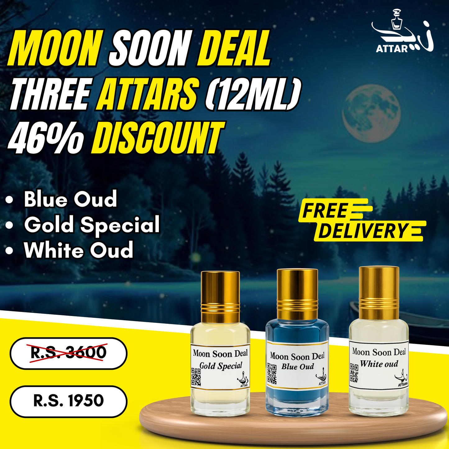 Moon Soon Deal – 3 Premium Attars at 46% Off | Zaid Attar Wale