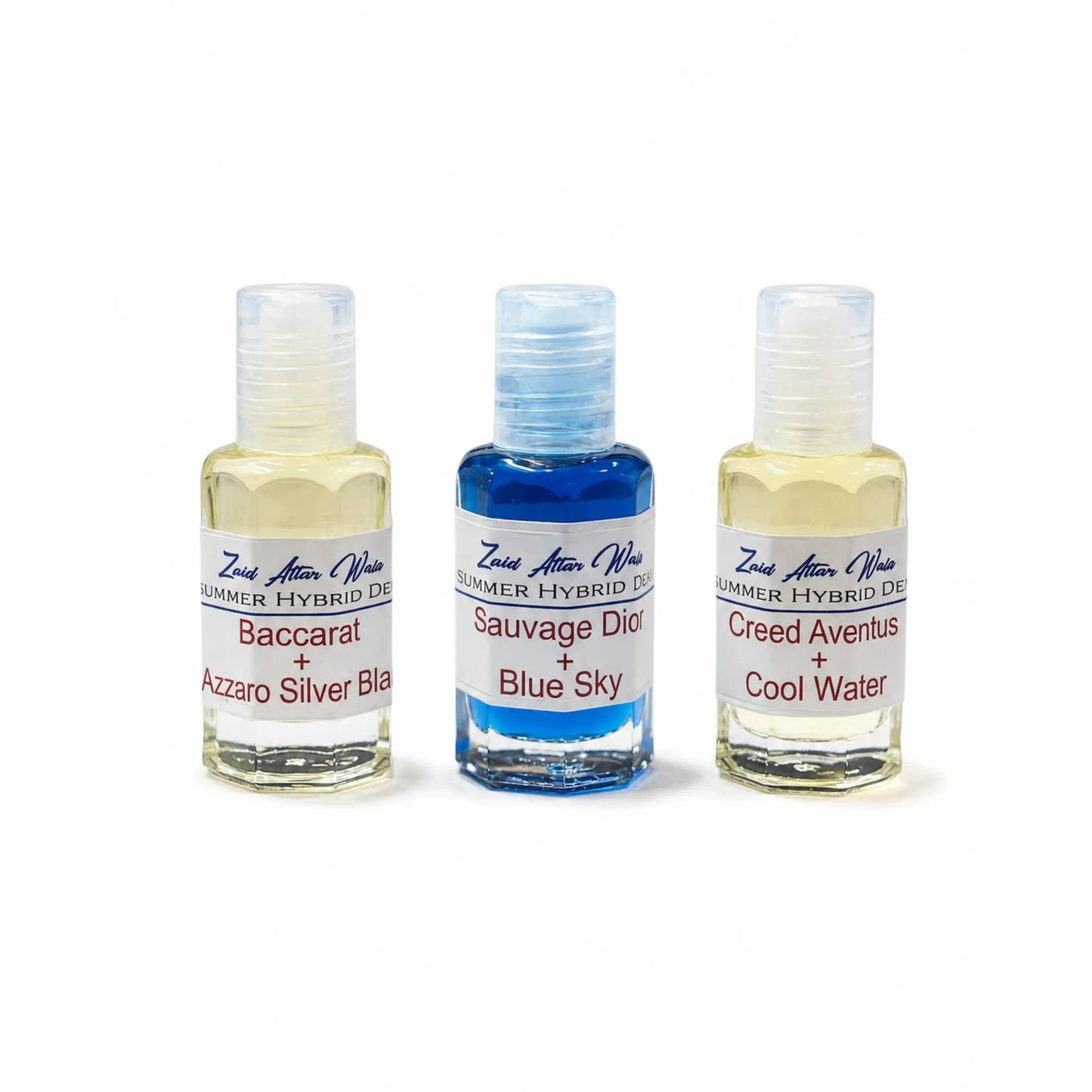 Summer Hybrid Deal 3 Premium 12ml Inspired Attars By Zaid Attar Wale