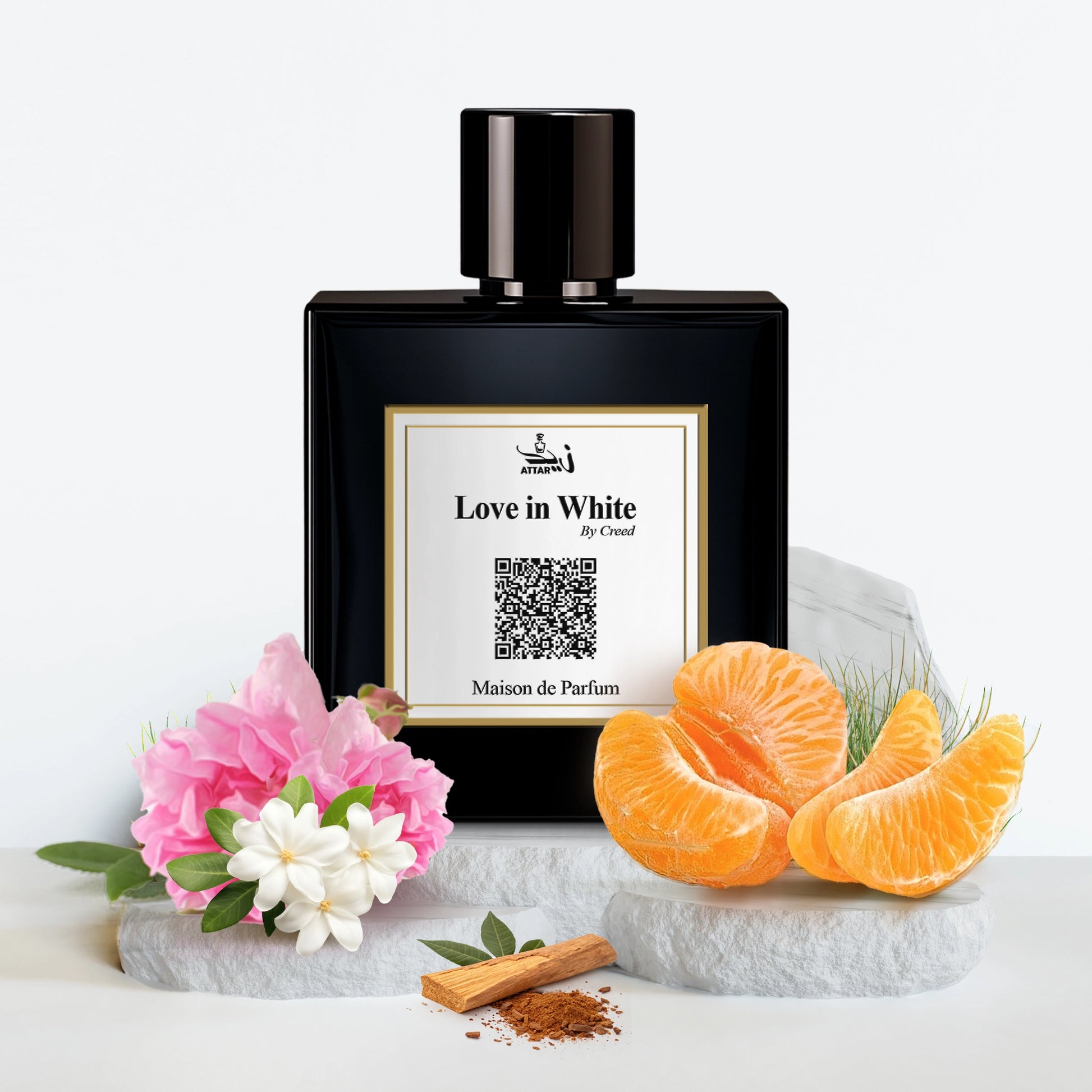 Love in White perfume impression bottle by Zaid Attar Wale