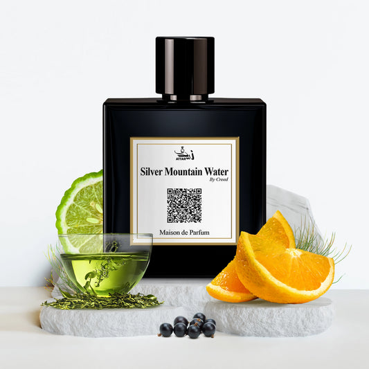 Silver Mountain Water perfume impression bottle by Zaid Attar Wale