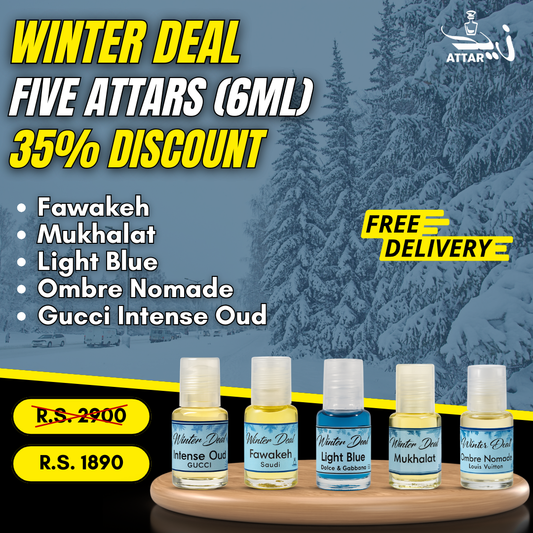 Winter Deal – 5 Premium 6ml Attars at 35% Off | Zaid Attar Wale