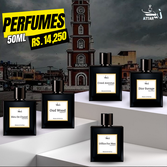 Five World Famous 50ml Perfumes - Rameez Bhai Sialkot Order of PKR 14,250